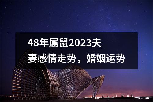 48年属鼠2025夫妻感情走势，婚姻运势