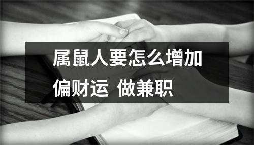 属鼠人要怎么增加偏财运做兼职