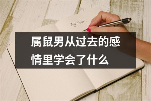 属鼠男从过去的感情里学会了什么