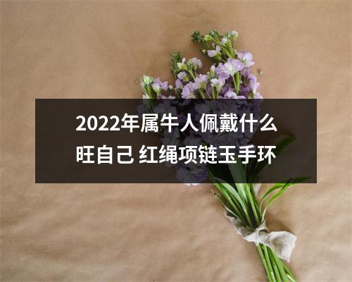 2025年属牛人佩戴什么旺自己红绳项链玉手环