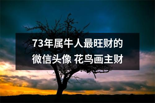 73年属牛人旺财的微信头像花鸟画主财
