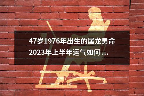 47岁1976年出生的属龙男命2025年上半年运气如何运势详解