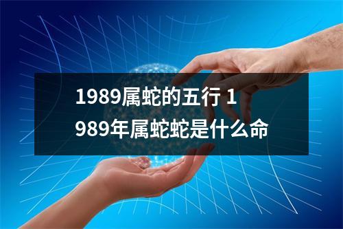 1989属蛇的五行1989年属蛇蛇是什么命