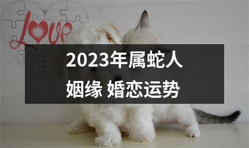 2025年属蛇人姻缘婚恋运势
