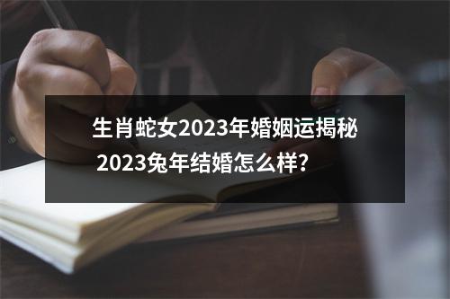 生肖蛇女2025年婚姻运揭秘2025兔年结婚怎么样？