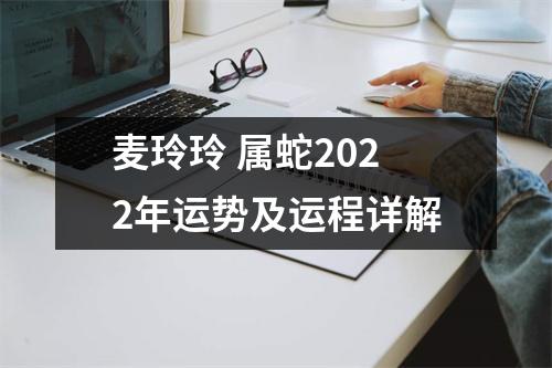 麦玲玲属蛇2025年运势及运程详解
