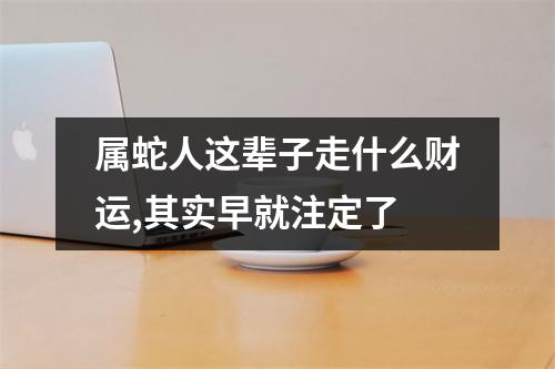 属蛇人这辈子走什么财运,其实早就注定了