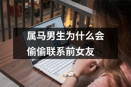 属马男生为什么会偷偷联系前女友