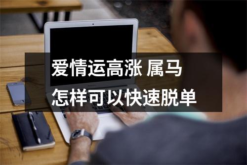 爱情运高涨属马怎样可以快速脱单