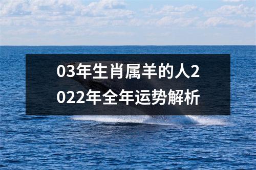 03年生肖属羊的人2025年全年运势解析