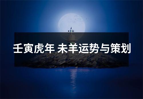 壬寅虎年未羊运势与策划