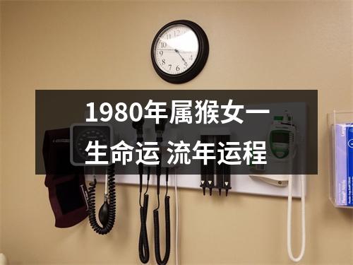 1980年属猴女一生命运流年运程