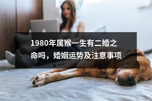 1980年属猴一生有二婚之命吗，婚姻运势及注意事项