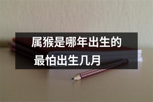 属猴是哪年出生的怕出生几月