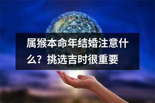 属猴本命年结婚注意什么？挑选吉时很重要