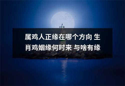 属鸡人正缘在哪个方向生肖鸡姻缘何时来与啥有缘