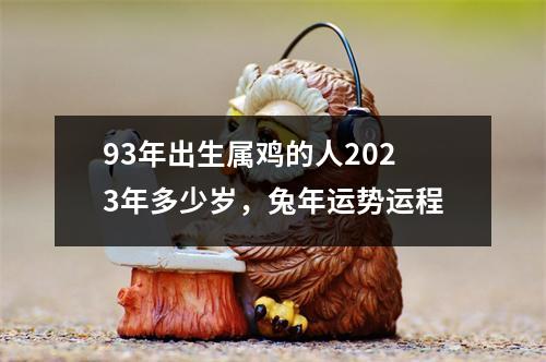 93年出生属鸡的人2025年多少岁，兔年运势运程