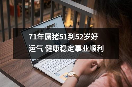 71年属猪51到52岁好运气健康稳定事业顺利