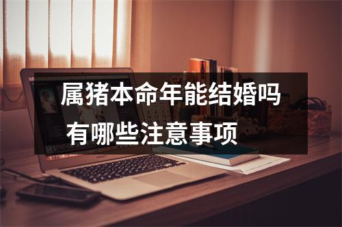 属猪本命年能结婚吗有哪些注意事项