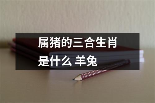 属猪的三合生肖是什么羊兔