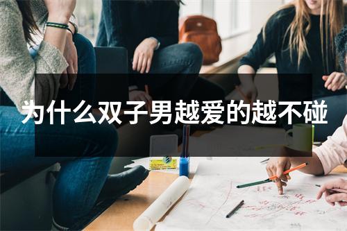 为什么双子男越爱的越不碰