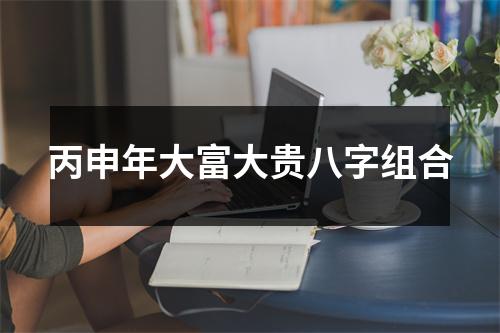 丙申年大富大贵八字组合
