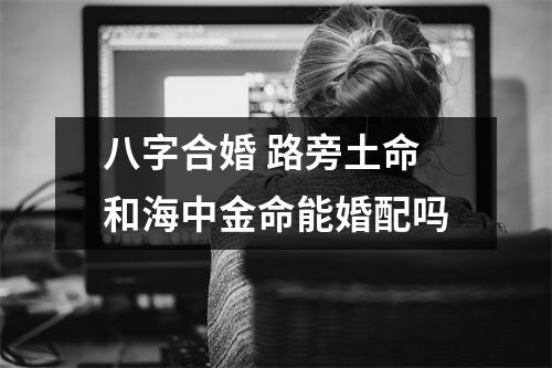 八字合婚路旁土命和海中金命能婚配吗