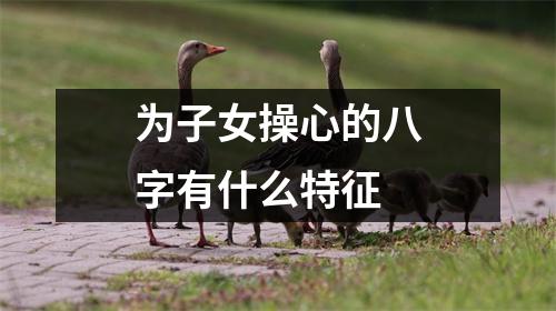为子女操心的八字有什么特征