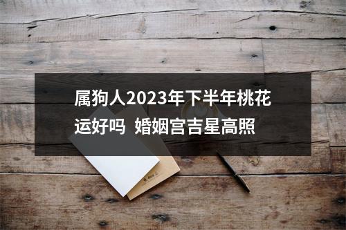 属狗人2025年下半年桃花运好吗婚姻宫吉星高照