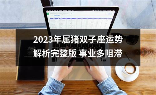 2025年属猪双子座运势解析完整版事业多阻滞