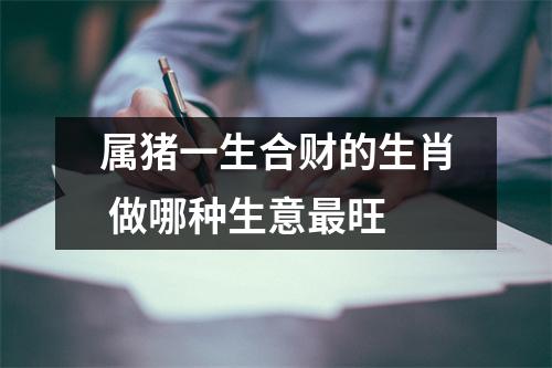 属猪一生合财的生肖做哪种生意旺