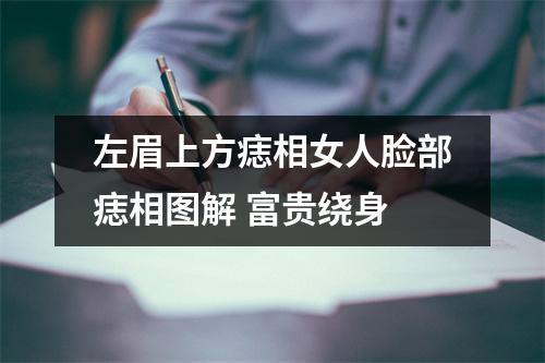 左眉上方痣相女人脸部痣相图解富贵绕身